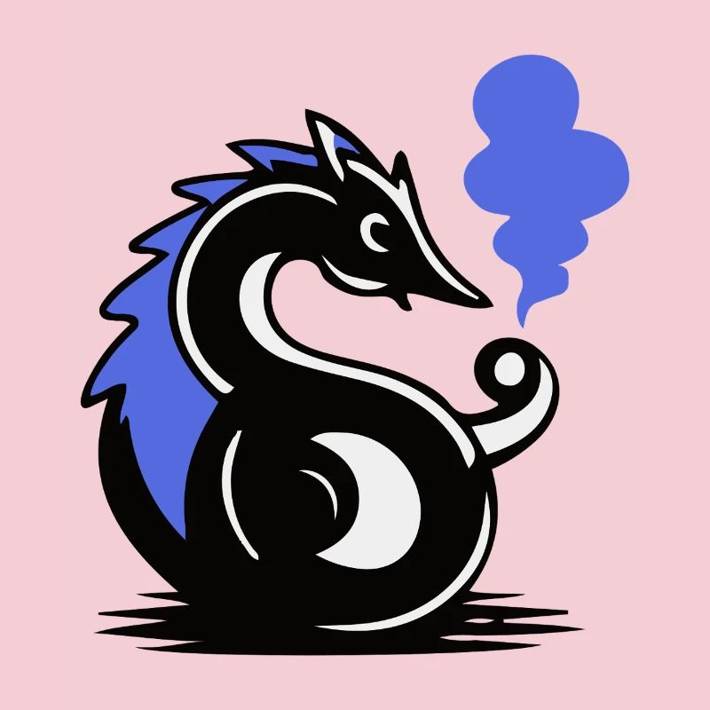 Blauer Glut-Seepferdchen