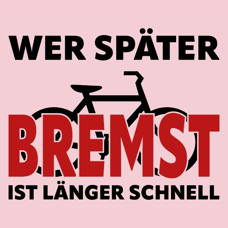 Si tu freines plus tard, tu es plus rapide et plus longtemps - vélo