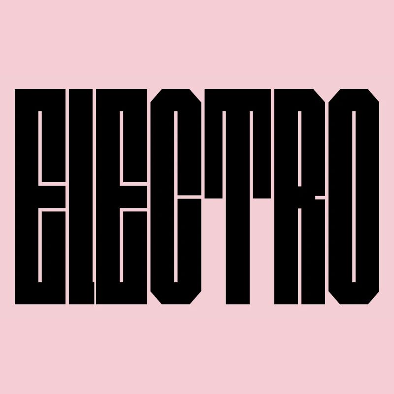 Conception de la typographie de musique électro