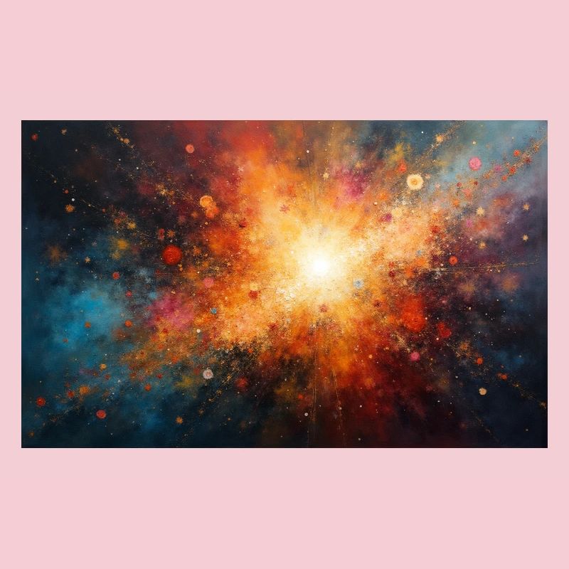 Kosmische Burst-Nebel-Explosion