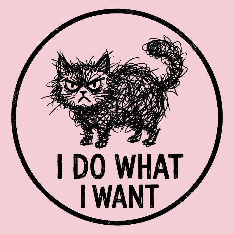 Je fais ce que je veux logo du chat