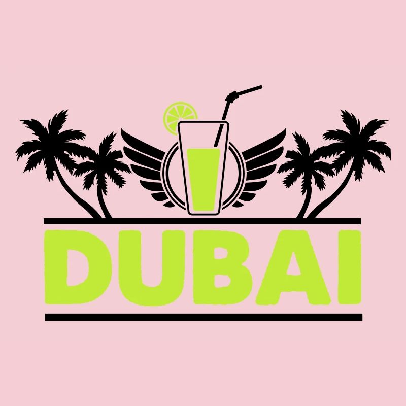Dubai Limette Drink Neon Logo