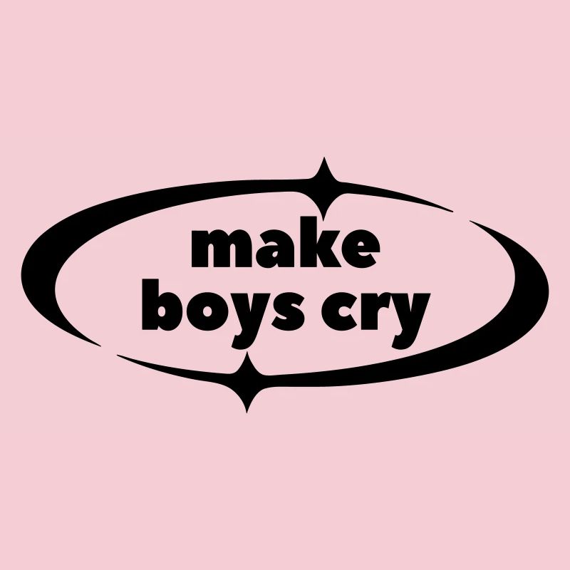 Make Boys Cry – Y2K Statement mit Sternen
