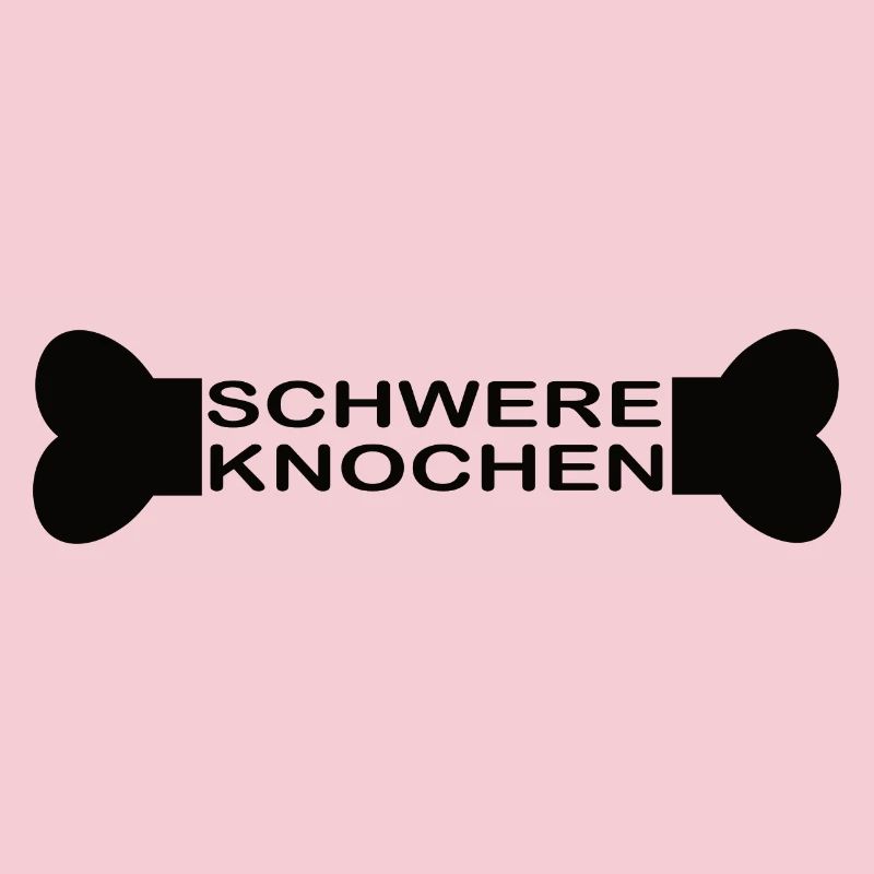 Schwere Knochen schwarz