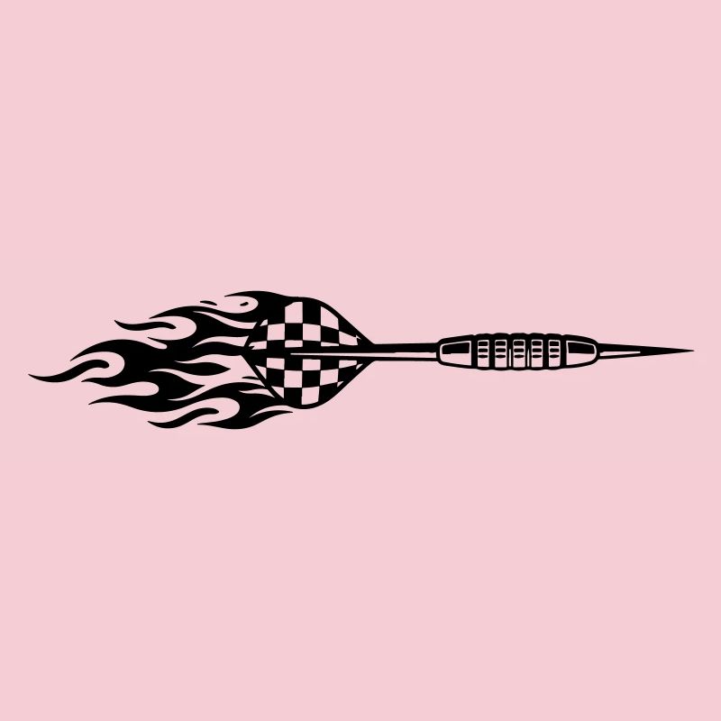 Dartpfeil Symbol Feuer