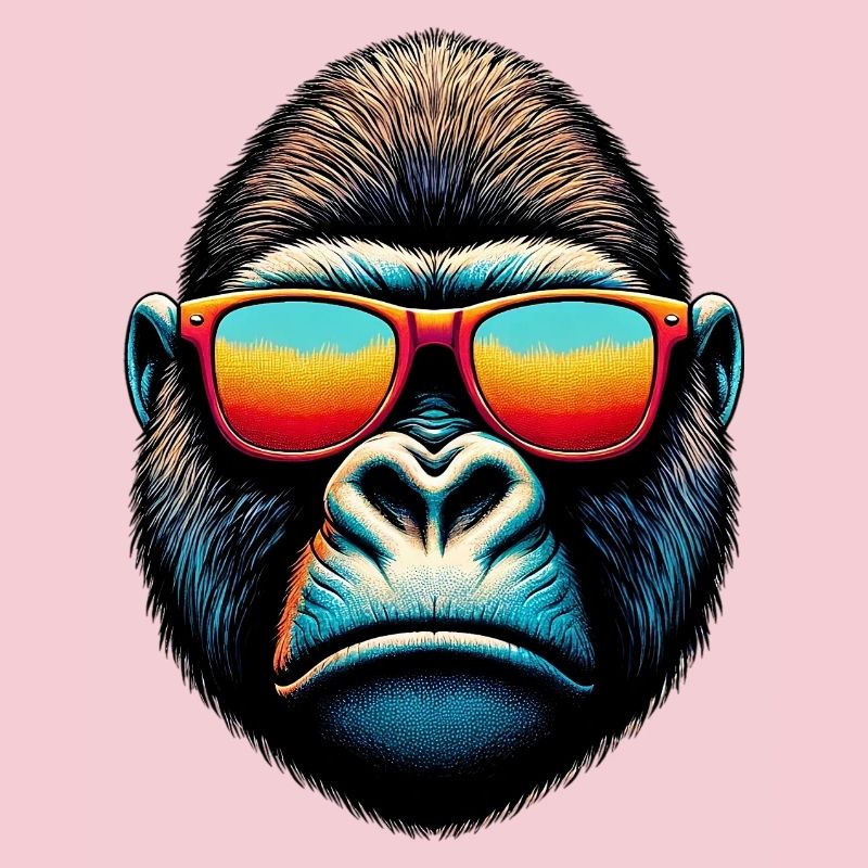 Gorillas mit Sonnenbrille