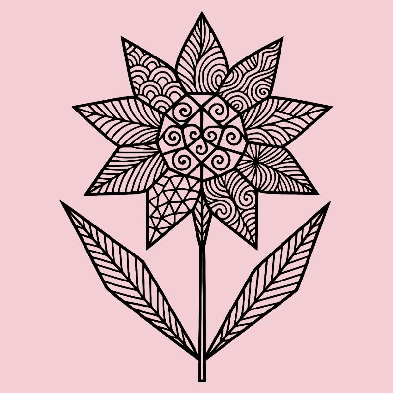 Patterned floral graphic