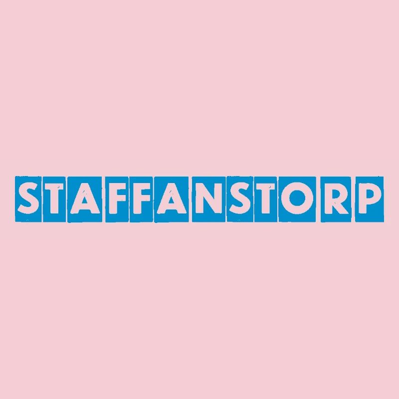 Staffanstorp – Conception de texte bleu