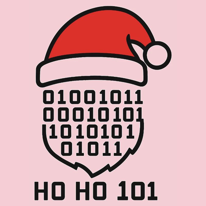 Code de Noël avec chapeau de Père Noël