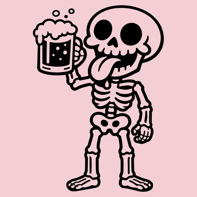 Skelett Bier Comic
