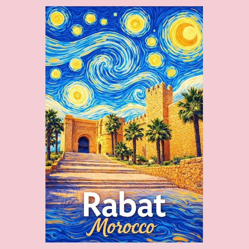 Rabat Morocco Starry Night