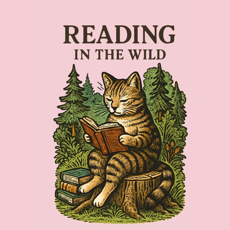Lire dans le chat de la forêt sauvage
