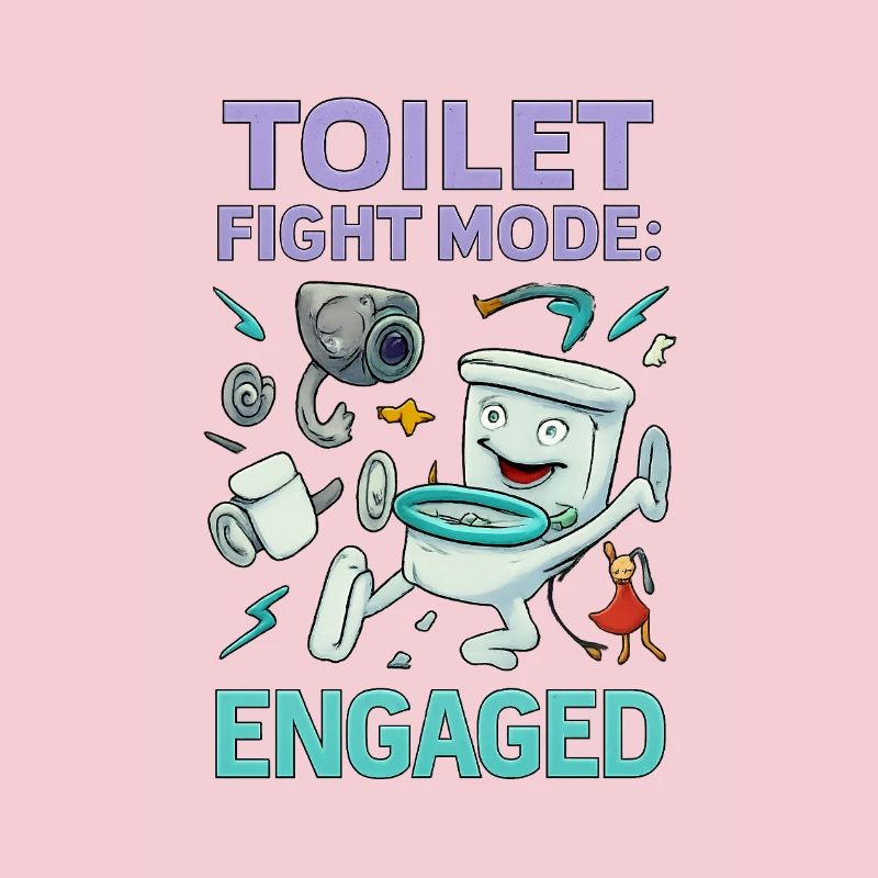 Toilettenkampf-Modus – Absurdes Hirnfäule-Design