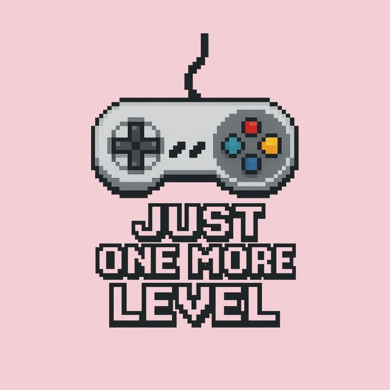 Conception de la manette de jeu Pixel Neon