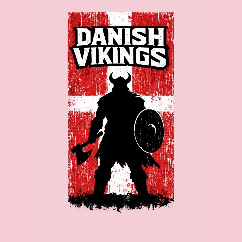 Dänische Wikinger – Wikingerkrieger-Dänische Flagge