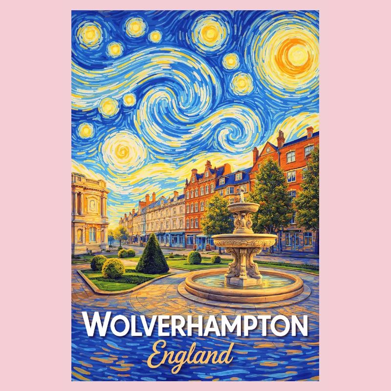 Wolverhampton England Sternennacht