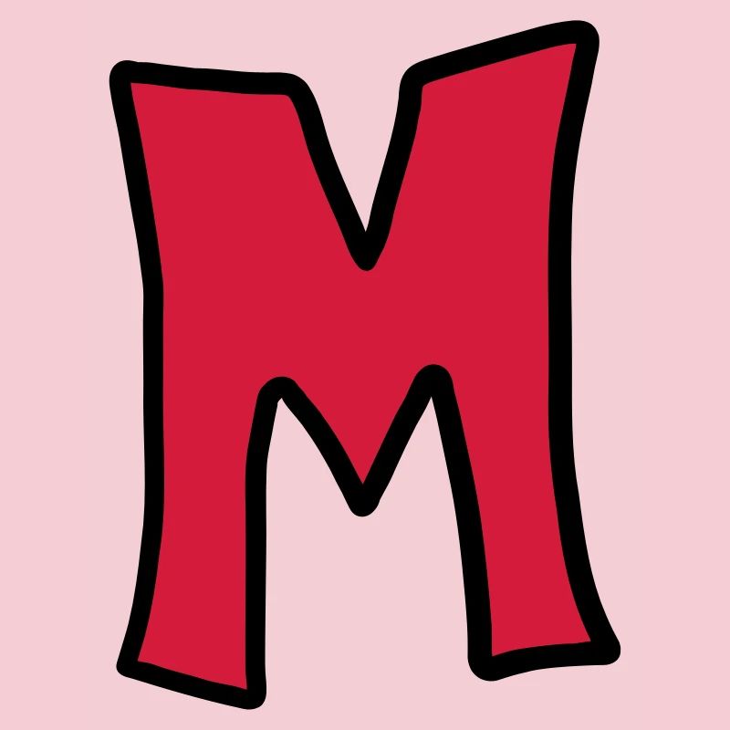 Buchstabe M Comic Cartoon