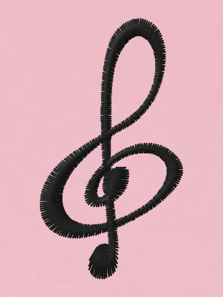 Note bestickt