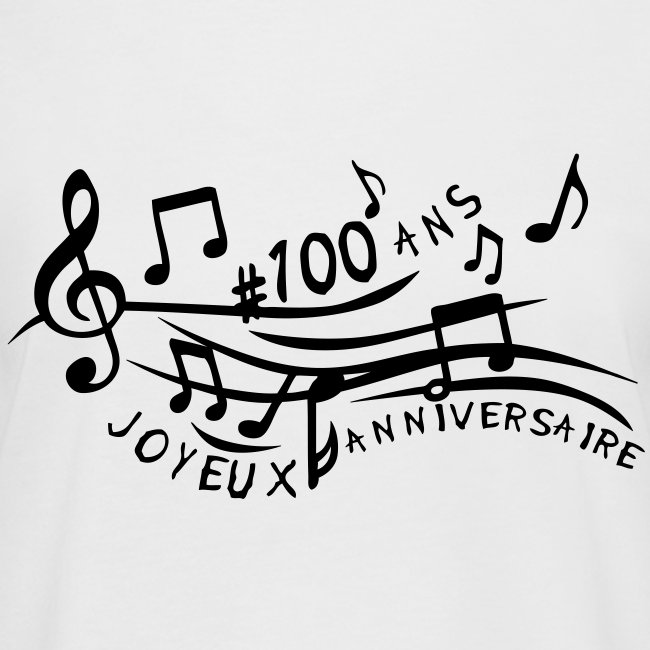 100 ans partition musicale anniversaire