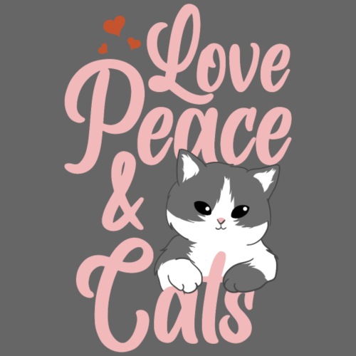 Love Peace & Cats - Women’s Relaxed Fit T-Shirt