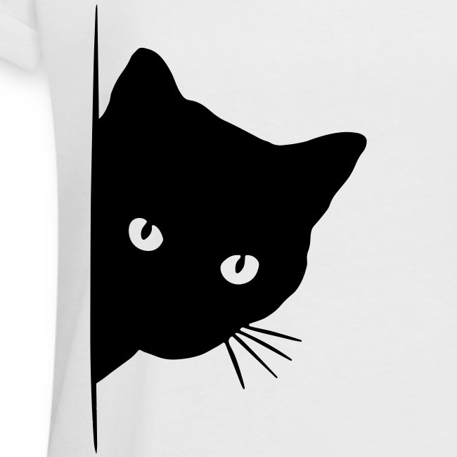 Vorschau: peeking cat - Frauen Oversize T-Shirt