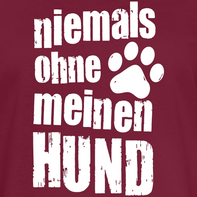 Vorschau: niemals ohne meinen hund - Frauen Oversize T-Shirt
