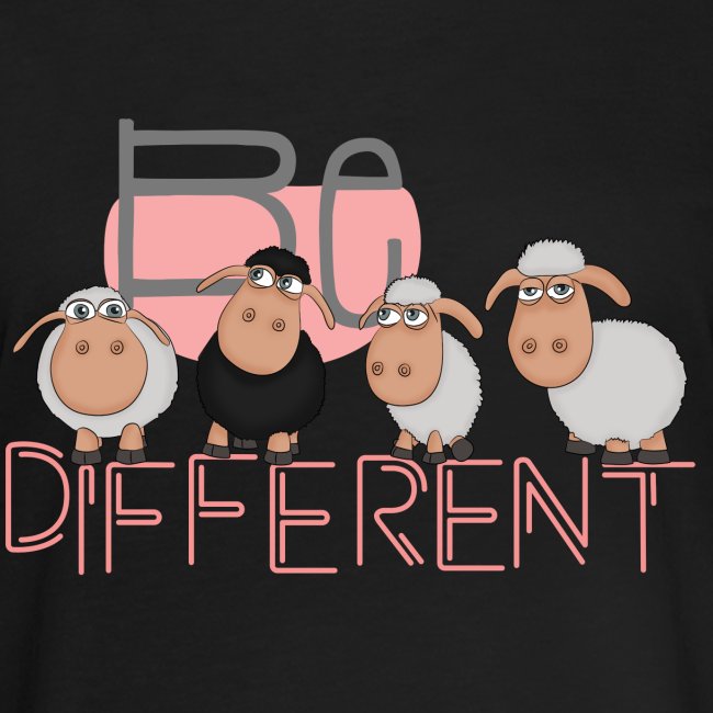 Be different: einzigartige Schafe echt happy herde