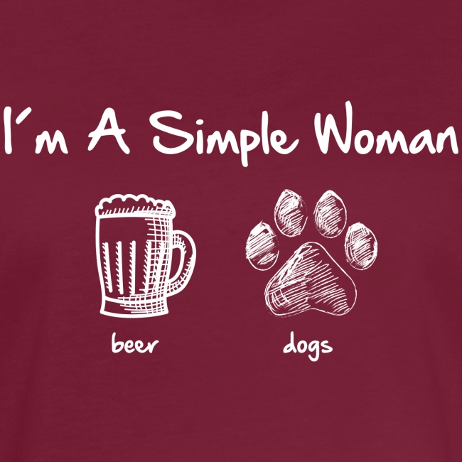 Vorschau: simple woman beer white - Frauen Oversize T-Shirt