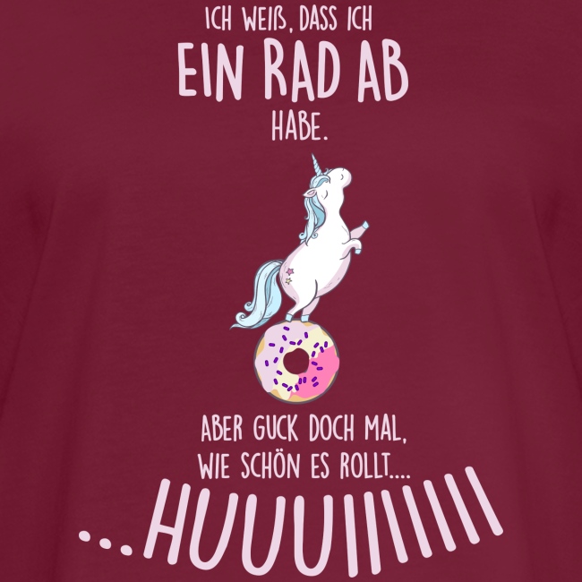 rad ab_einhorn - Frauen Oversize T-Shirt