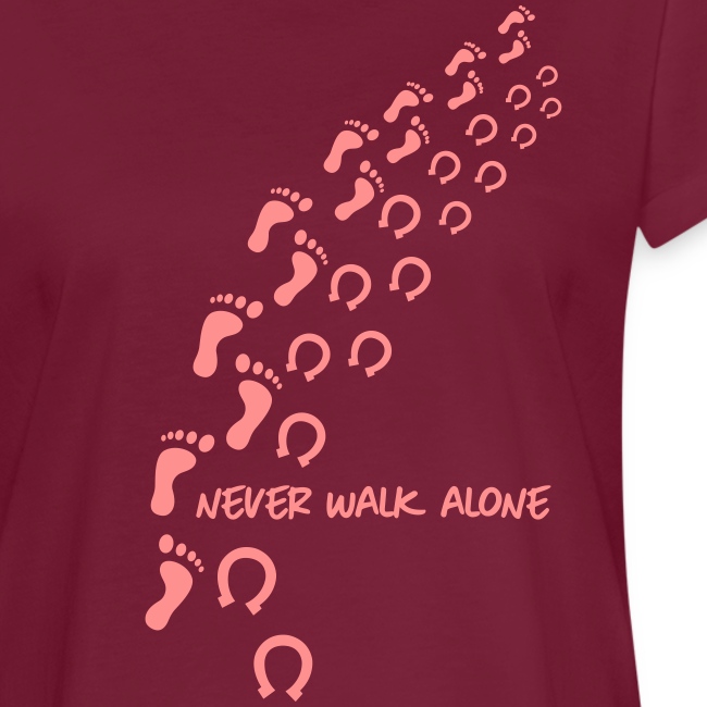 Vorschau: never walk alone horse - Frauen Oversize T-Shirt