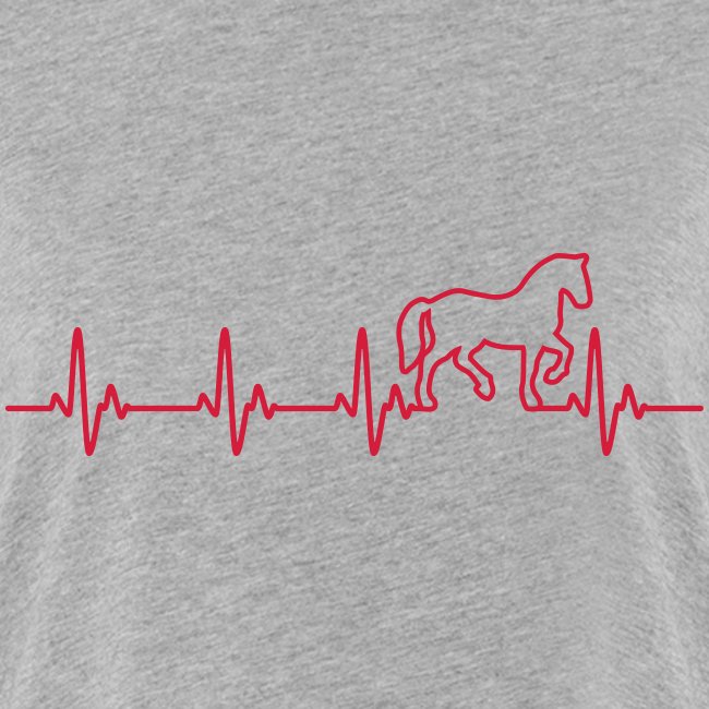 Horse Heartbeat - Frauen Oversize T-Shirt