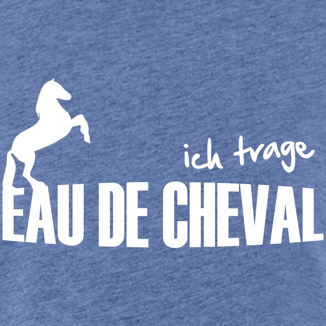 Ich trage EAU DE CHEVAL - Frauen Oversize T-Shirt