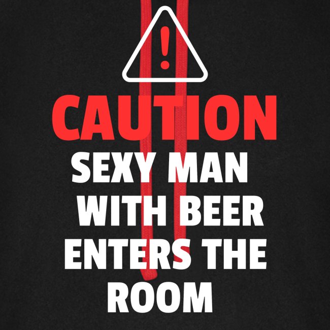 Sexy Man with beer enters the room
