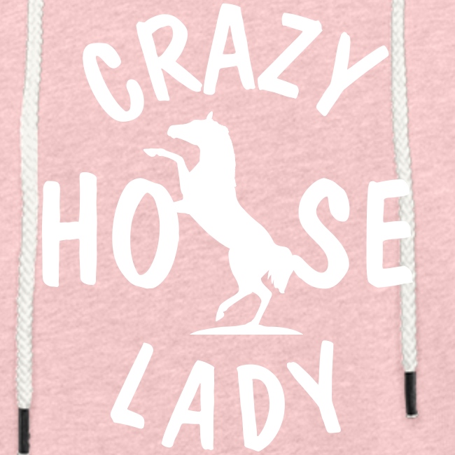 crazy horse lady - Leichtes Kapuzensweatshirt Unisex
