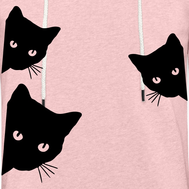 Vorschau: cats - Leichtes Kapuzensweatshirt Unisex