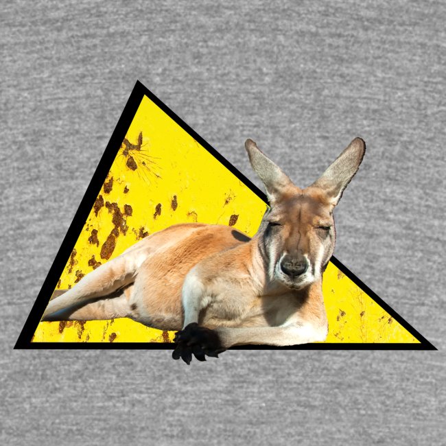 Australien: Cooles Känguru relaxed in einem Schild
