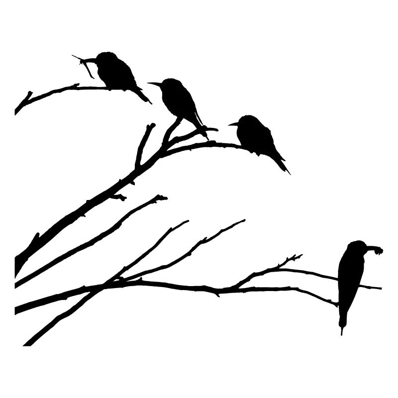 Oiseaux sur la branche
