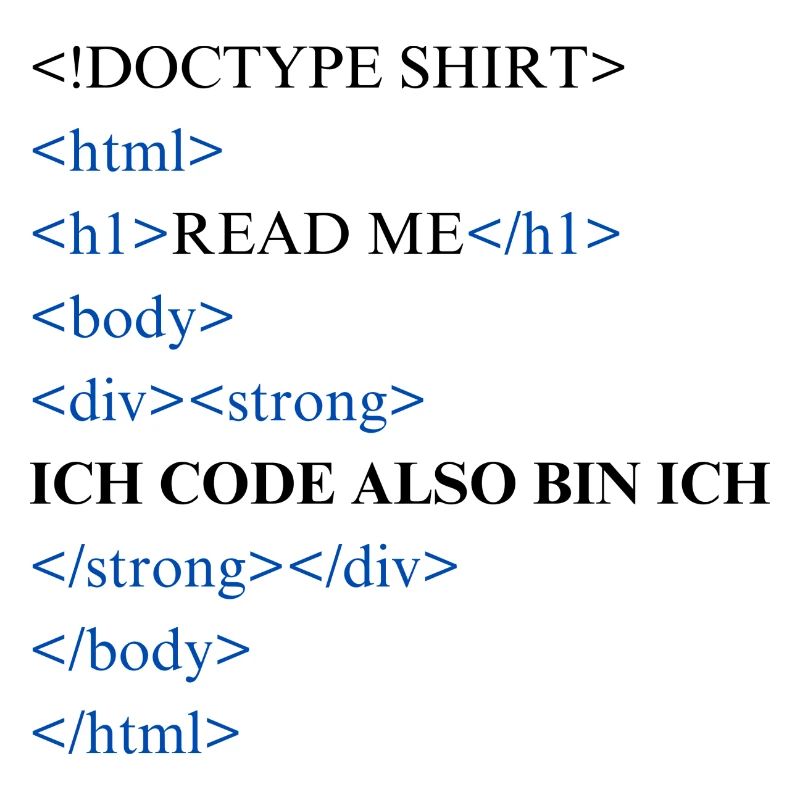 Ich code also bin ich