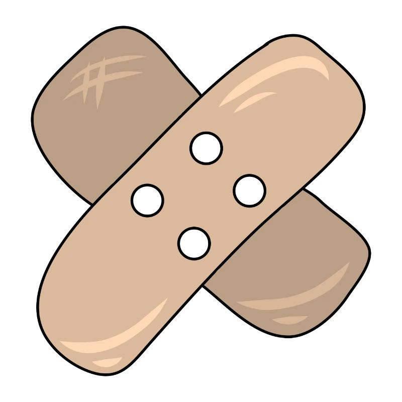 Patch, blessure, blessure, guérison, idée cadeau