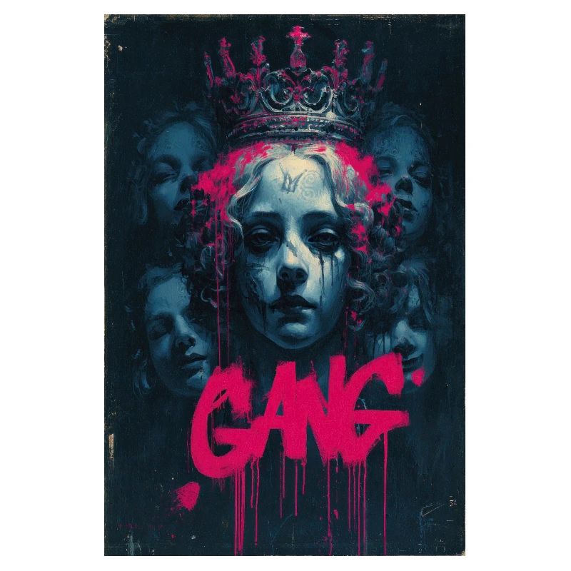 Neon Queen Graffiti Crown