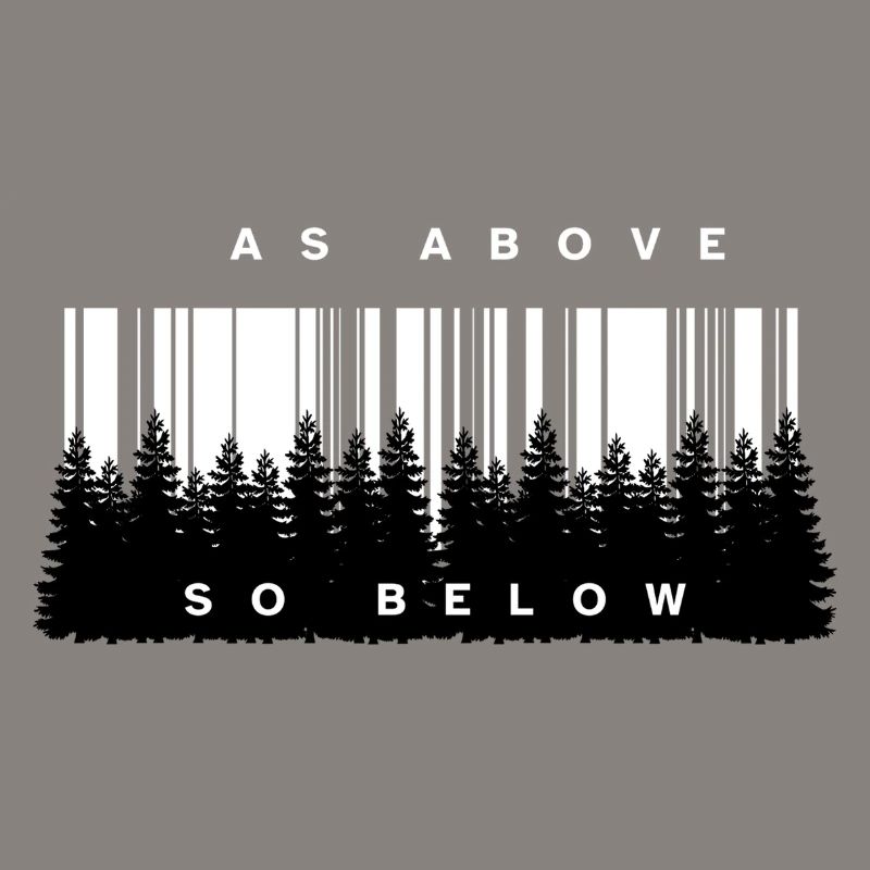 Comme ci-dessus, ainsi en dessous du code-barres forêt