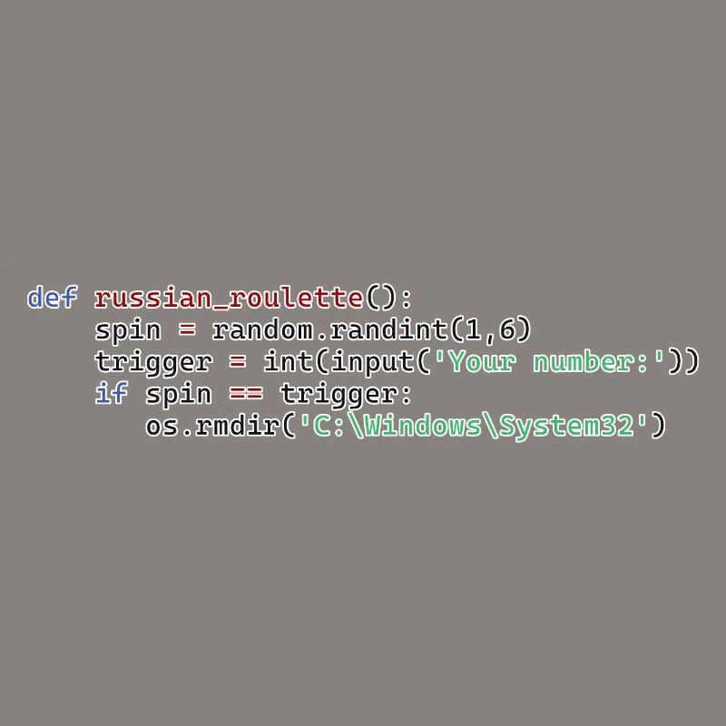 Python Russian Roulette