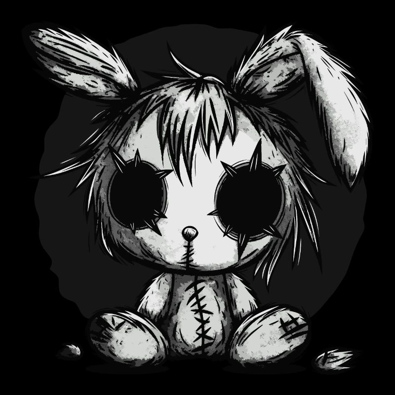 Mignon lapin effrayant