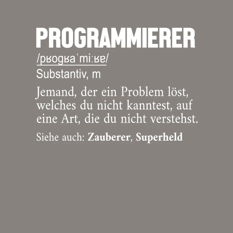 Programmierer Definition Developer Coder