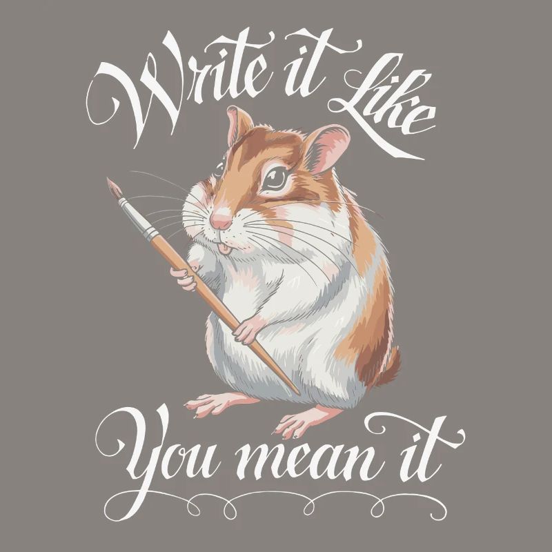 Hamster Writer Author - Write It Like You