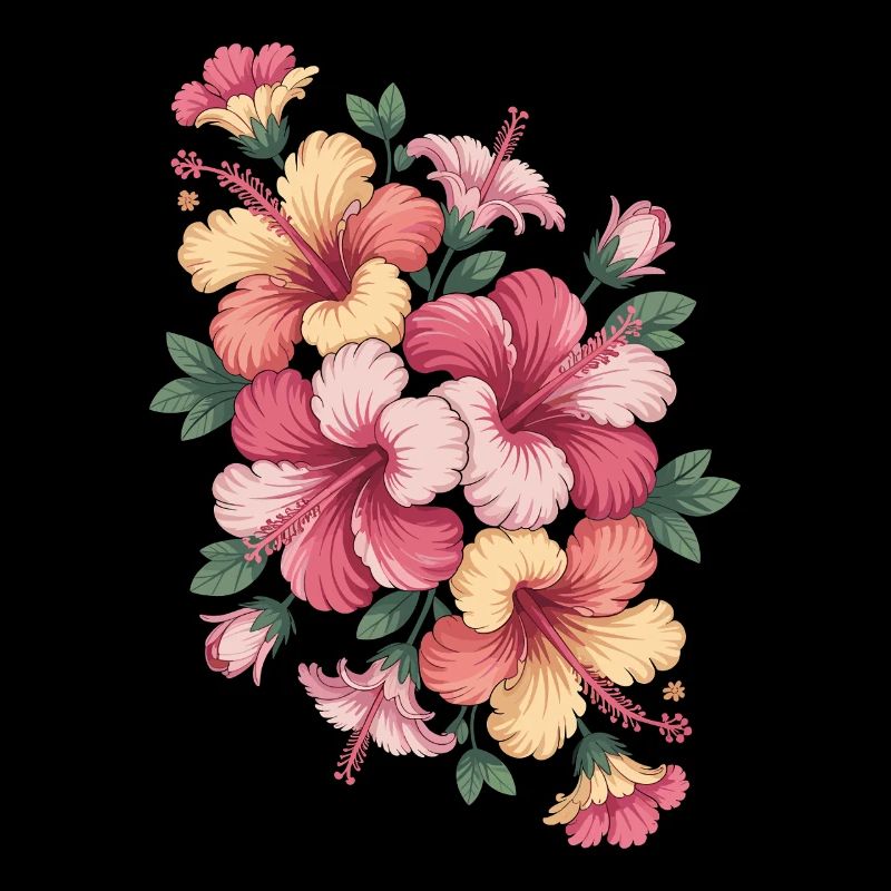 Hibiscus Boho Fleur Dreamy Design