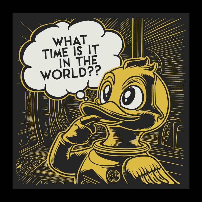 Déclaration réfléchie de canard de canard en plastique jaune