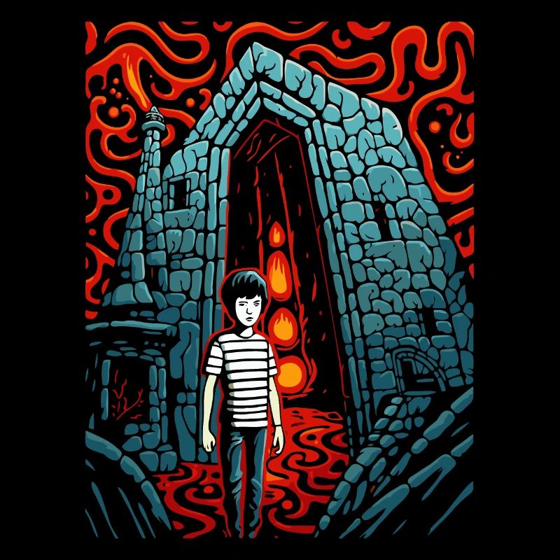 L’enfant perdu dans le donjon sombre
