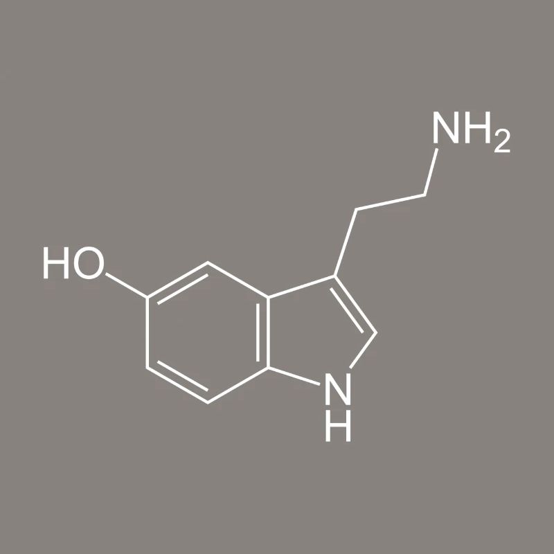 Formule structurale de sérotonine