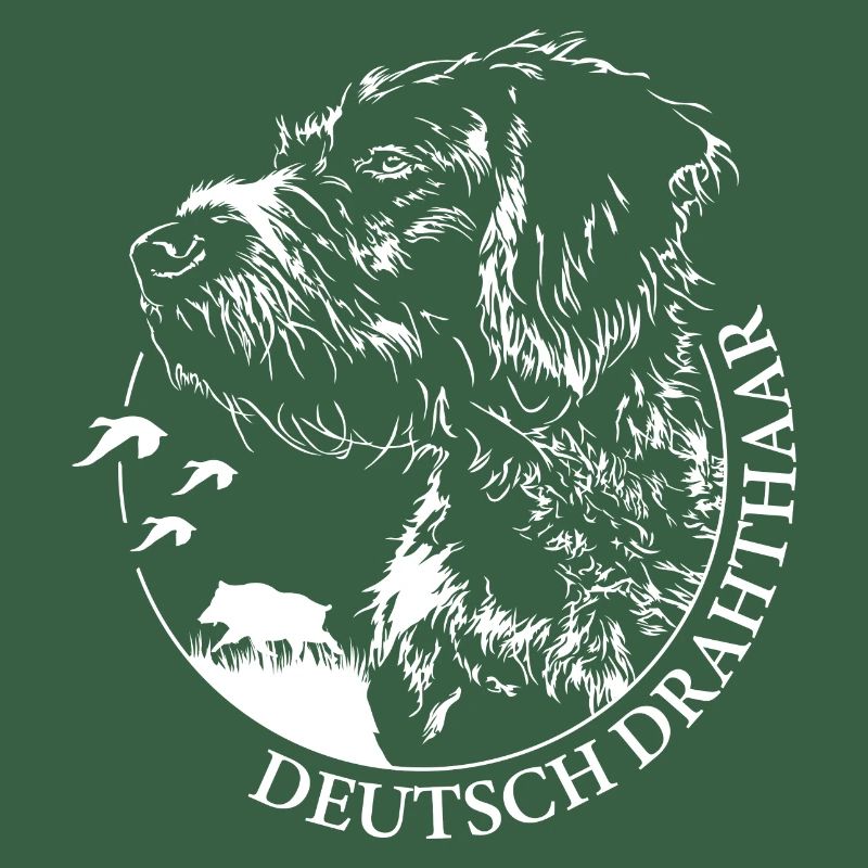 DEUTSCH DRAHTHAAR Wilsigns Jagdhund Jagdhunde
